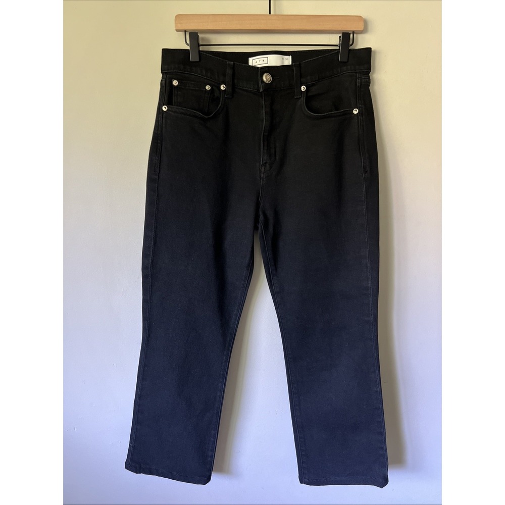 AYR Women's Straight Leg THE POP Jeans Black size 31